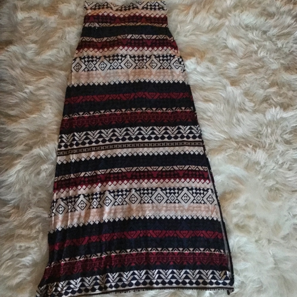 Multi Colored Maxi Skirt